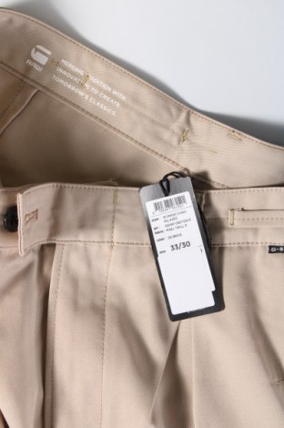 Мъжки панталон G-Star Raw, Размер L, Цвят Бежов, Цена 85,50 лв.