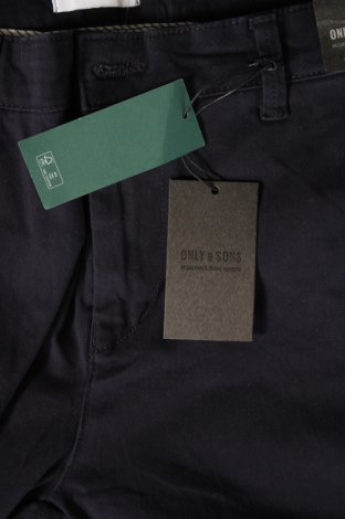 Ανδρικό παντελόνι Only & Sons, Μέγεθος M, Χρώμα Μπλέ, Τιμή 7,35 €