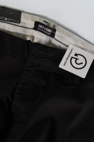 Ανδρικό παντελόνι Only & Sons, Μέγεθος L, Χρώμα Μαύρο, Τιμή 9,48 €