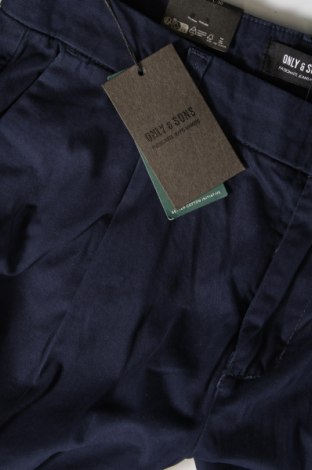 Ανδρικό παντελόνι Only & Sons, Μέγεθος M, Χρώμα Μπλέ, Τιμή 6,16 €