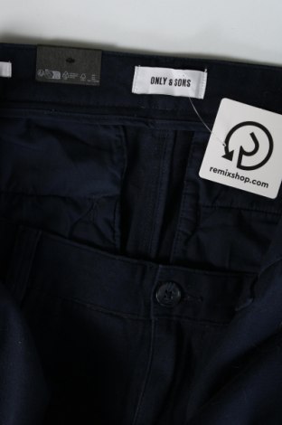 Pantaloni de bărbați Only & Sons, Mărime L, Culoare Albastru, Preț 60,53 Lei