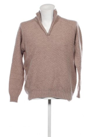 Ανδρικό πουλόβερ, Μέγεθος L, Χρώμα  Μπέζ, Τιμή 10,05 €