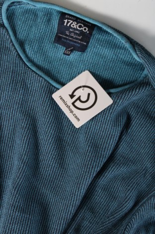 Herrenpullover 17 & Co., Größe 3XL, Farbe Blau, Preis 13,99 €