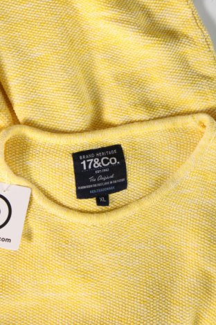 Herrenpullover 17 & Co., Größe XL, Farbe Gelb, Preis € 11,91