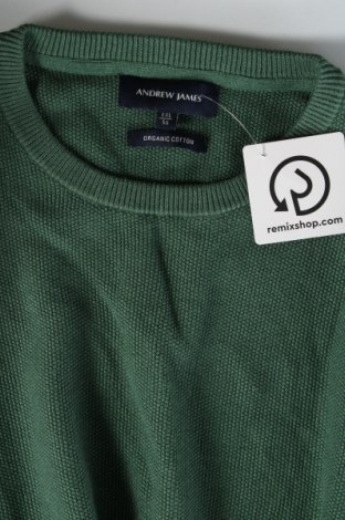 Мъжки пуловер Andrew James, Размер XXL, Цвят Зелен, Цена 43,40 лв.