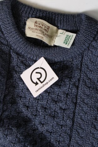 Męski sweter Aran Sweater Market, Rozmiar L, Kolor Niebieski, Cena 147,13 zł