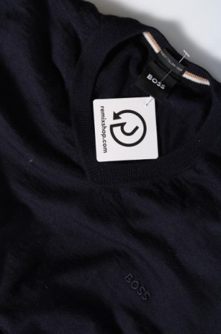 Ανδρικό πουλόβερ BOSS, Μέγεθος L, Χρώμα Μπλέ, Τιμή 124,38 €