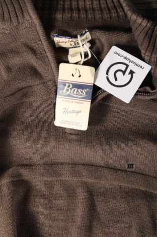 Мъжки пуловер Bass, Размер XXL, Цвят Кафяв, Цена 98,00 лв.