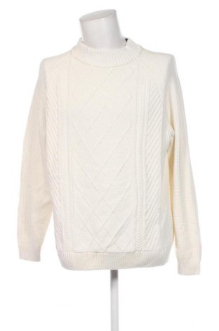 Мъжки пуловер C&A, Размер XXL, Цвят Бял, Цена 16,24 лв.
