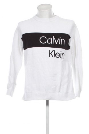Мъжки пуловер Calvin Klein, Размер XL, Цвят Бял, Цена 130,90 лв.