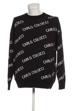 Мъжки пуловер Carlo Colucci, Размер M, Цвят Черен, Цена 84,00 лв.