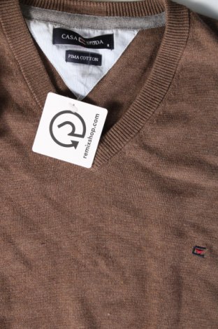 Мъжки пуловер Casa Moda, Размер M, Цвят Кафяв, Цена 31,00 лв.