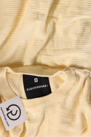 Мъжки пуловер Clockhouse, Размер S, Цвят Жълт, Цена 15,66 лв.