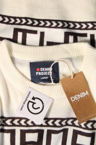 Pánsky sveter  Denim Project, Veľkosť L, Farba Biela, Cena  21,43 €