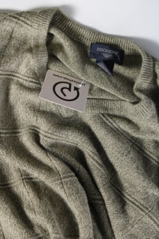 Мъжки пуловер Dockers, Размер XL, Цвят Зелен, Цена 49,60 лв.