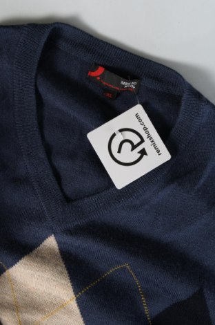 Ανδρικό πουλόβερ Dressmann, Μέγεθος XL, Χρώμα Μπλέ, Τιμή 12,41 €