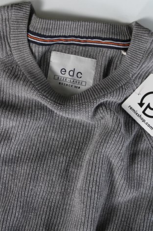 Męski sweter Edc By Esprit, Rozmiar L, Kolor Szary, Cena 60,90 zł