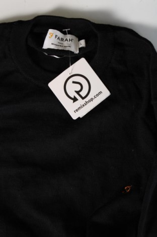 Ανδρικό πουλόβερ Farah, Μέγεθος L, Χρώμα Μαύρο, Τιμή 34,52 €