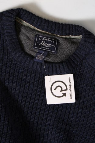 Ανδρικό πουλόβερ G.H.Bass&Co., Μέγεθος M, Χρώμα Μπλέ, Τιμή 34,52 €