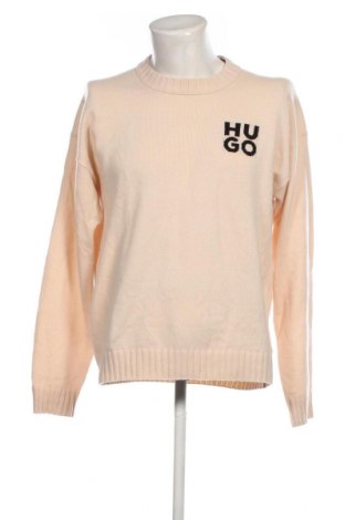 Мъжки пуловер Hugo Boss, Размер L, Цвят Бежов, Цена 254,00 лв.