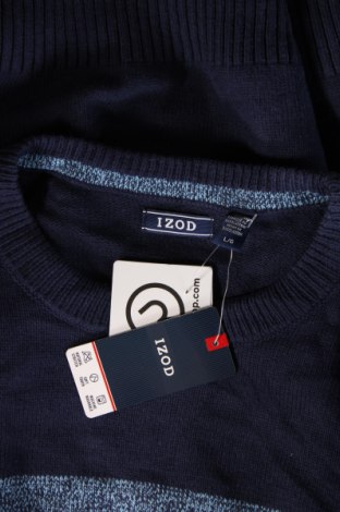 Мъжки пуловер Izod, Размер L, Цвят Син, Цена 27,14 лв.