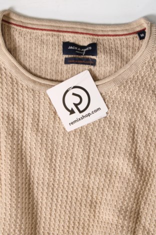 Мъжки пуловер Jack & Jones PREMIUM, Размер M, Цвят Бежов, Цена 10,49 лв.