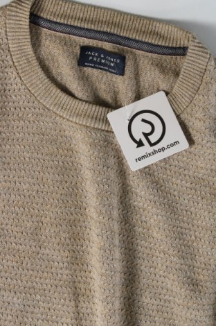 Męski sweter Jack & Jones PREMIUM, Rozmiar M, Kolor Beżowy, Cena 61,99 zł