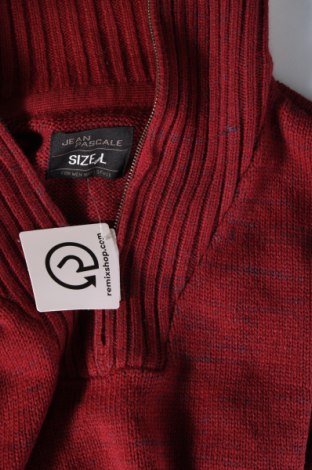 Ανδρικό πουλόβερ Jean Pascale, Μέγεθος L, Χρώμα Κόκκινο, Τιμή 10,05 €