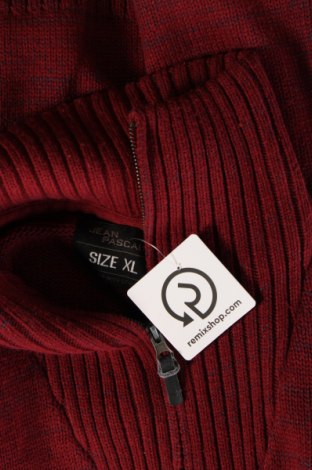 Herrenpullover Jean Pascale, Größe XL, Farbe Rot, Preis 7,99 €