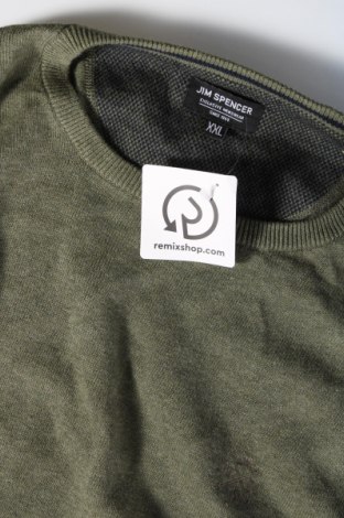 Мъжки пуловер Jim Spencer, Размер XXL, Цвят Зелен, Цена 17,98 лв.
