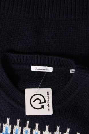 Мъжки пуловер Knowledge Cotton Apparel, Размер M, Цвят Син, Цена 91,00 лв.