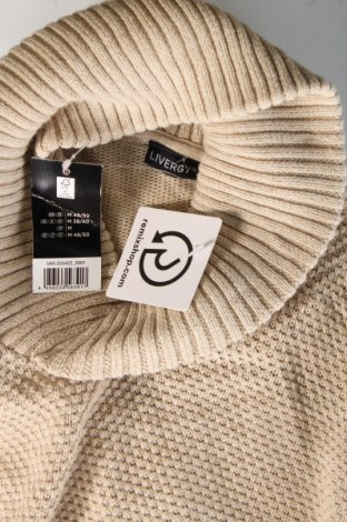 Ανδρικό πουλόβερ Livergy, Μέγεθος M, Χρώμα  Μπέζ, Τιμή 15,36 €