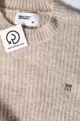 Ανδρικό πουλόβερ Multiply Apparel, Μέγεθος M, Χρώμα  Μπέζ, Τιμή 21,43 €