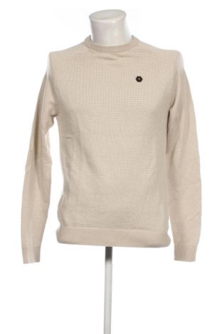 Ανδρικό πουλόβερ No Excess, Μέγεθος M, Χρώμα Εκρού, Τιμή 21,83 €