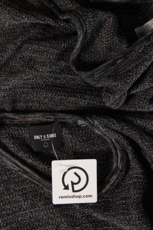 Ανδρικό πουλόβερ Only & Sons, Μέγεθος M, Χρώμα Μπλέ, Τιμή 9,69 €