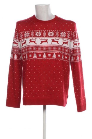 Ανδρικό πουλόβερ Originals By Jack & Jones, Μέγεθος XL, Χρώμα Κόκκινο, Τιμή 12,41 €