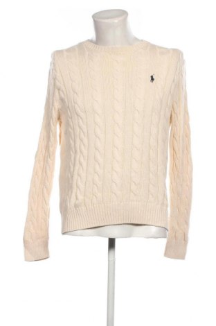 Męski sweter Polo By Ralph Lauren, Rozmiar M, Kolor Beżowy, Cena 429,54 zł