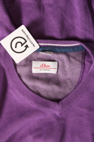 Мъжки пуловер S.Oliver, Размер L, Цвят Лилав, Цена 18,02 лв.