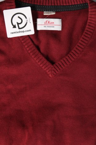 Мъжки пуловер S.Oliver, Размер L, Цвят Червен, Цена 10,20 лв.