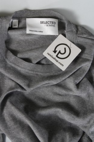 Ανδρικό πουλόβερ Selected Homme, Μέγεθος M, Χρώμα Γκρί, Τιμή 23,81 €