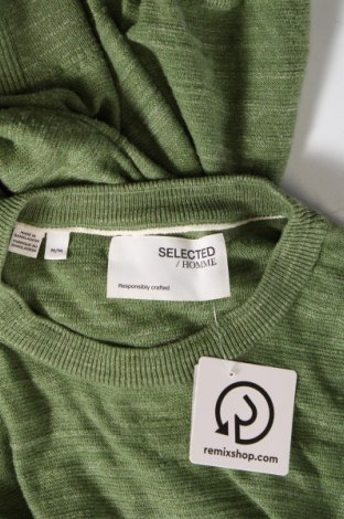 Pulover de bărbați Selected Homme, Mărime M, Culoare Verde, Preț 111,84 Lei