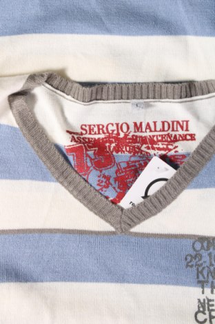 Pulover de bărbați Sergio Maldini, Mărime L, Culoare Multicolor, Preț 28,62 Lei