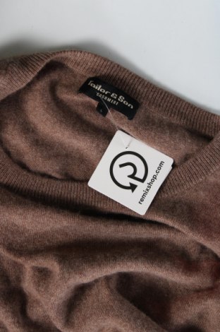 Herrenpullover Tailor & Son, Größe M, Farbe Beige, Preis € 20,18