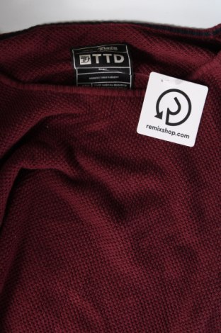 Ανδρικό πουλόβερ Tom Tailor, Μέγεθος L, Χρώμα Κόκκινο, Τιμή 12,41 €