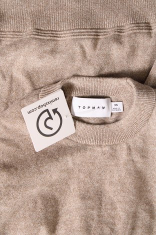 Мъжки пуловер Topman, Размер XS, Цвят Бежов, Цена 16,32 лв.