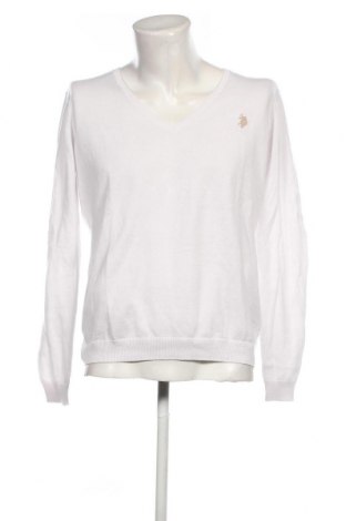 Мъжки пуловер U.S. Polo Assn., Размер XXL, Цвят Бял, Цена 77,00 лв.