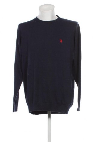 Мъжки пуловер U.S. Polo Assn., Размер XL, Цвят Син, Цена 84,00 лв.