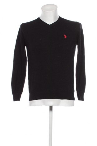 Мъжки пуловер U.S. Polo Assn., Размер M, Цвят Черен, Цена 58,90 лв.