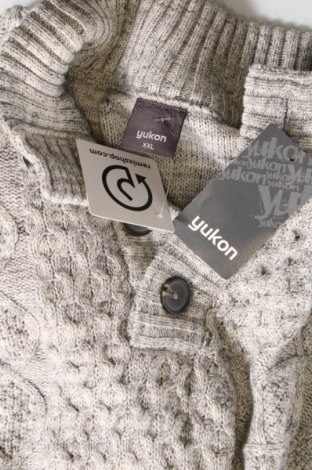 Ανδρικό πουλόβερ Yukon, Μέγεθος XXL, Χρώμα Γκρί, Τιμή 26,46 €