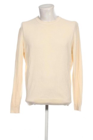 Мъжки пуловер Zara, Размер L, Цвят Екрю, Цена 19,28 лв.